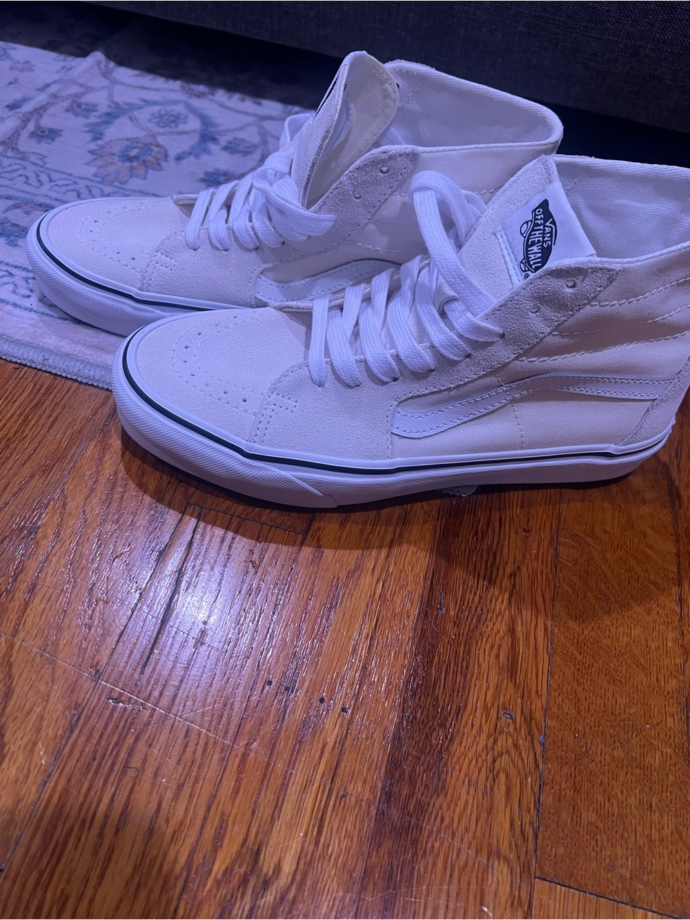 Vans White High-Top Sk8-Hi Sneakers